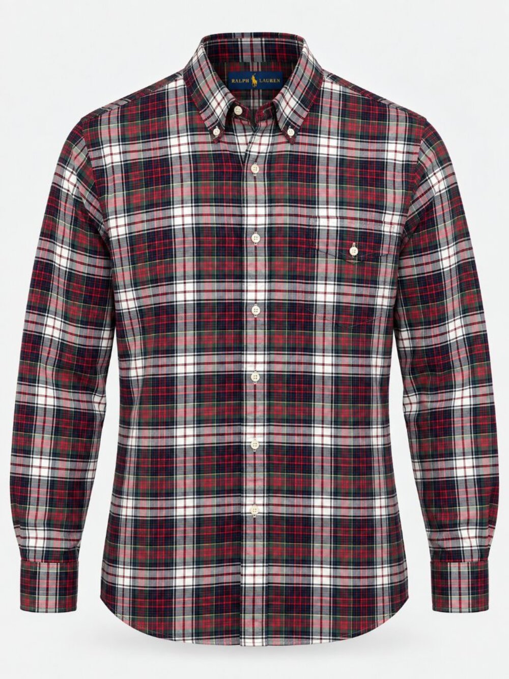 Ralph Lauren Tartan Plaid Cotton Button Down Shirt Preppy Heritage Men’s XL